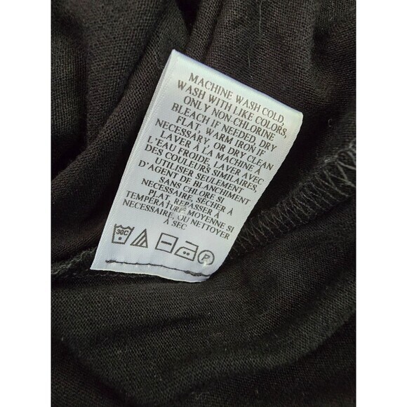 $495 A.L.C. Black Ruched Midi LARGE Curvy Knee Length Designer Shirt dress alc - Picture 9 of 10